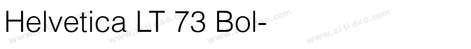 Helvetica LT 73 Bol字体转换